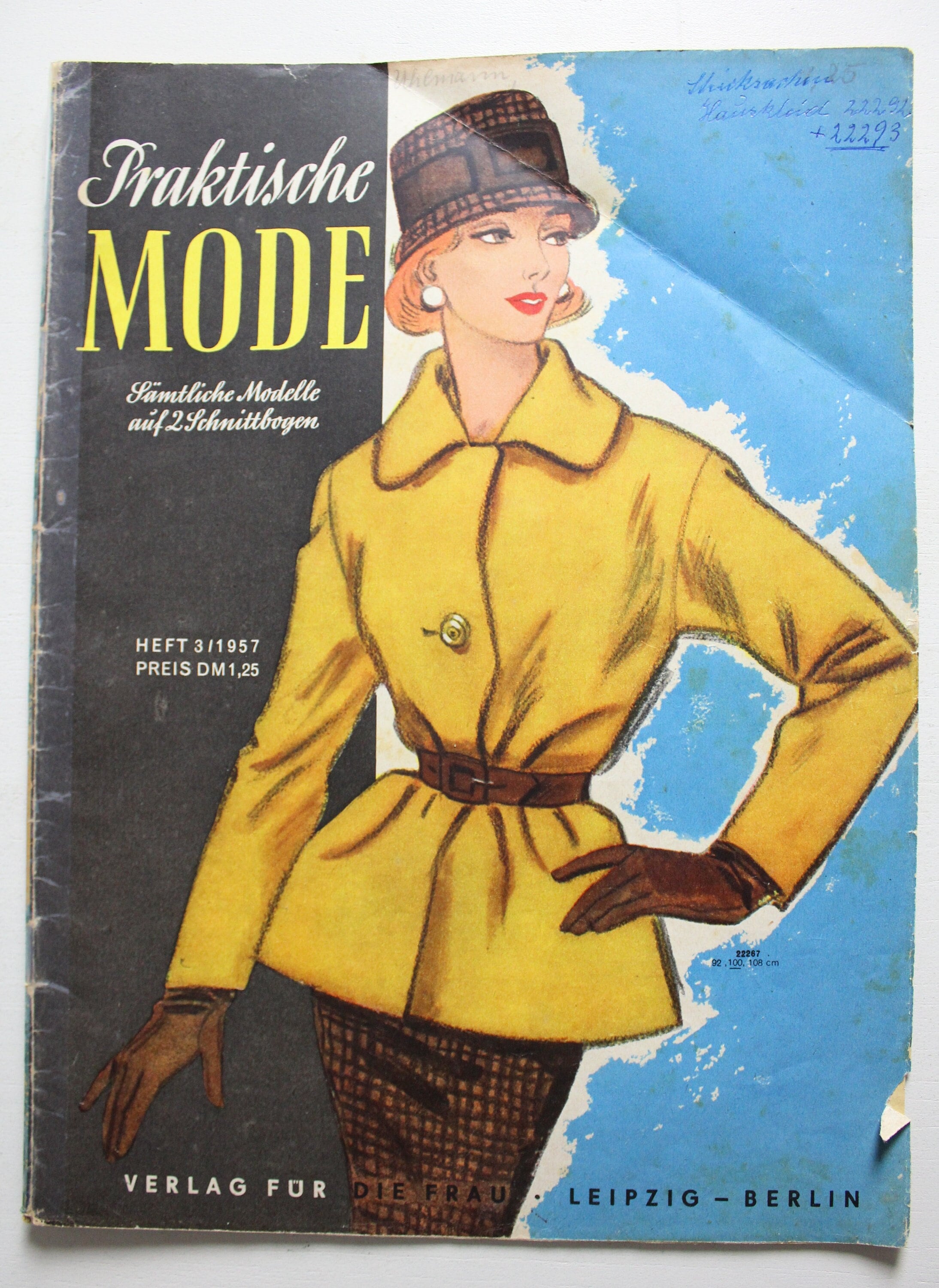 女性情報誌 THE FASHION No.3 Practical Fashion Issue 3 / 1957, Fashion Magazine With Pattern