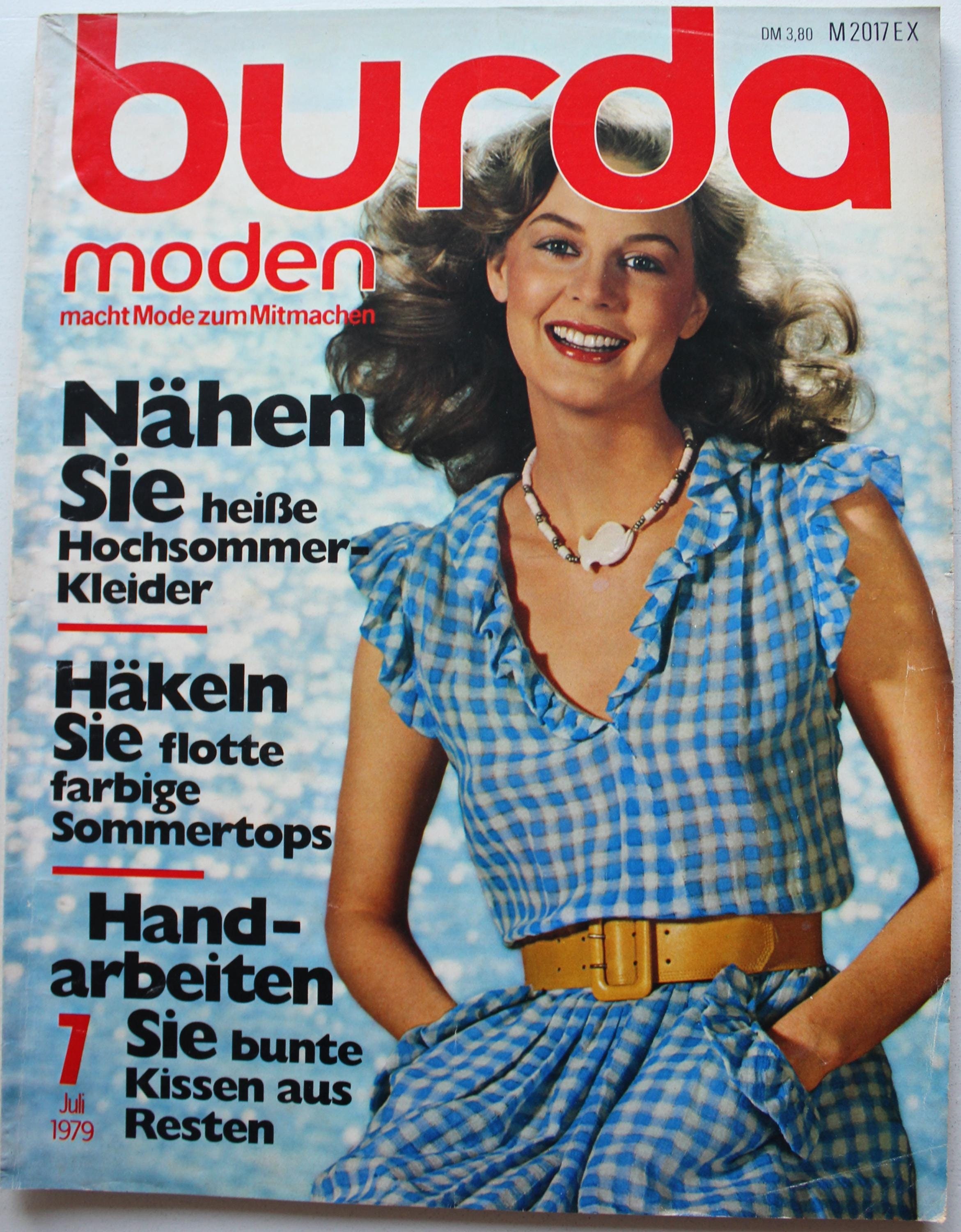 Old magazine Burda Moden 7/ 1979 Instructions Cutting Sheets Fashion Magazine Patterns Fashion Magazine Retro Sewing Patterns Vintage