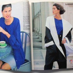 Burda Moden 4/ 1992 Anleitungen ,Schnittbogen , Modezeitschrift Modeheft Nähzeitschrift Modemagazin Bild 3