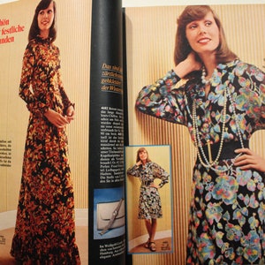 Burda Moden 10/ 1972 avec instructions, feuilles à découper, magazine de mode, livret de mode, magazine de couture, magazine de mode image 5