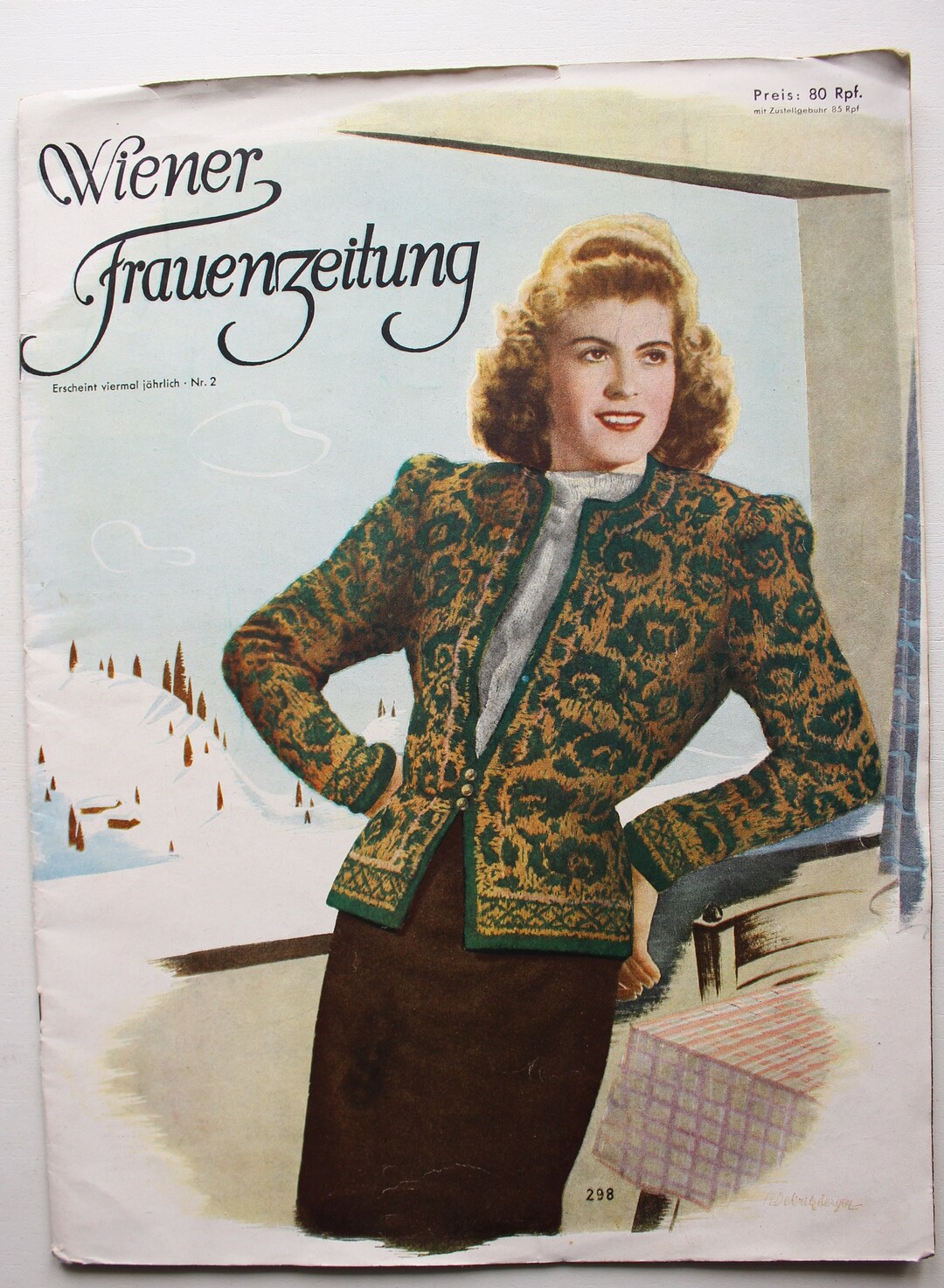 Wiener Mode Pattern Wiener Frauenzeitung Pattern Sheet Fashion Magazine Fashion Magazine ...