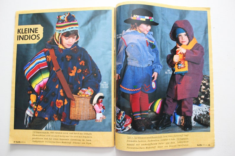 Burda Special Toddler Fashions Autumn/winter 1991 Instructions, Pattern