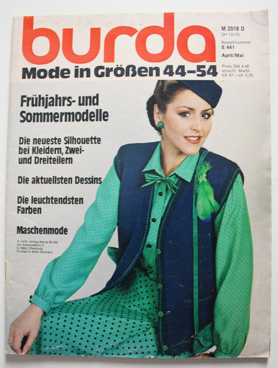 Burda Fashion for Full-figured Summer 1979 Instructions