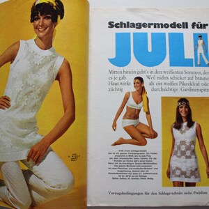 Burda Moden 7/ 1969 instructions, feuilles à découper, magazine de mode, livret de mode, magazine de couture, magazine de mode image 2