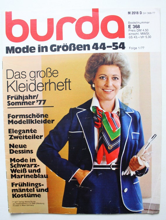 Burda Fashion for Full-figured Summer 1977 Instructions