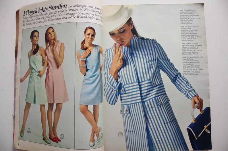 Burda Moden 5/ 1967 instructions, cutting sheets, fashion magazine, fashion booklet, sewing magazine, fashion magazine image 4