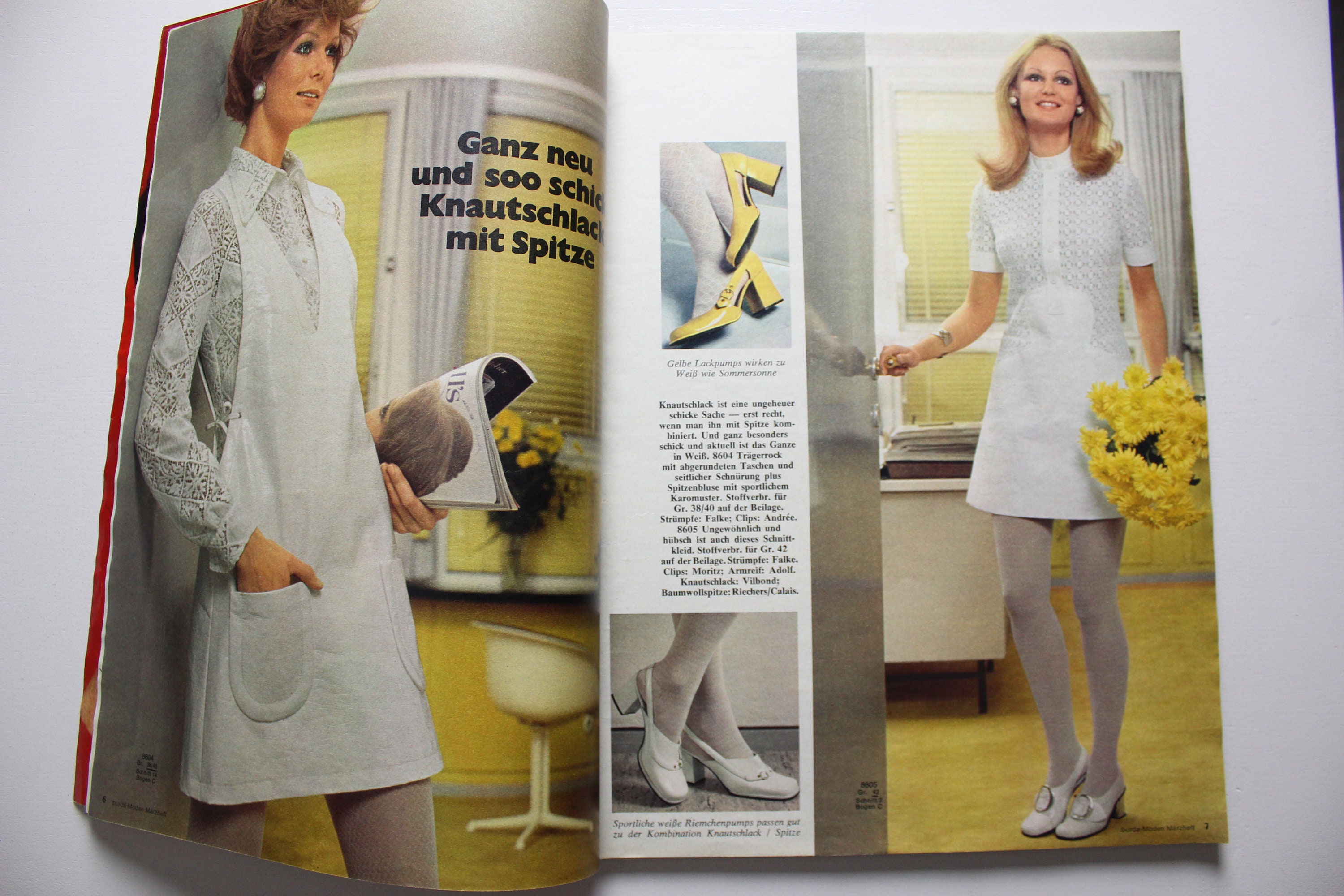 Burda Moden 3/ 1970 Instructions, Pattern Sheets, Fashion