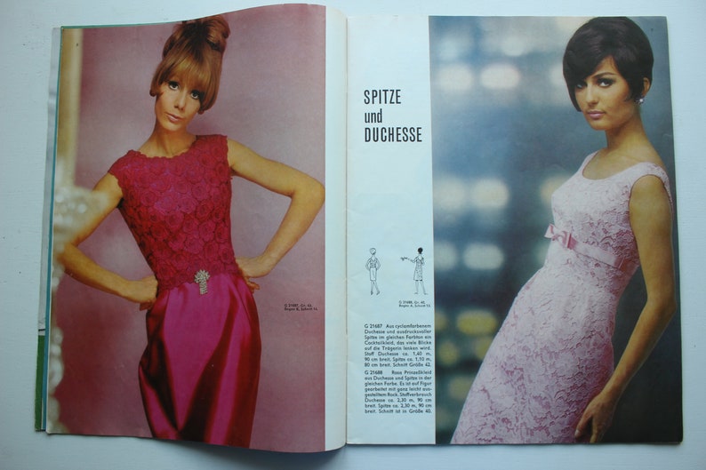 Günther Moden 12/ 1965 mit Schnittmustern , Modezeitschrift Modeheft Nähzeitschrift Modemagazin Modejournal Bild 5
