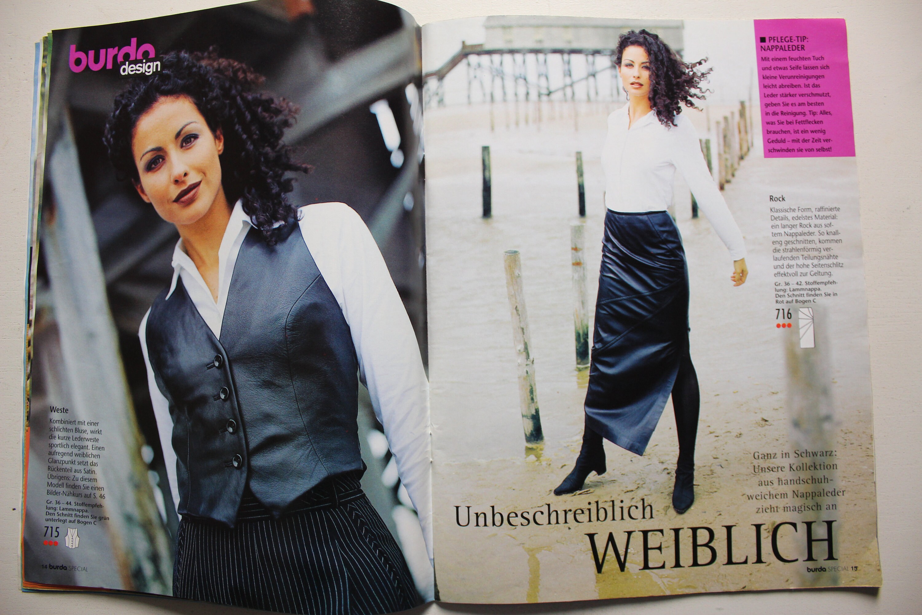 Magazine De Patrons De Couture Burda - Automne/Hiver 1999 - Chemisiers, Pantalons, Jupes Chic - Édition D'occasion