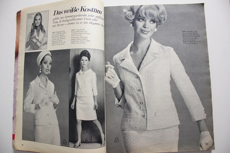 Burda Moden 5/ 1967 instructions, cutting sheets, fashion magazine, fashion booklet, sewing magazine, fashion magazine image 7