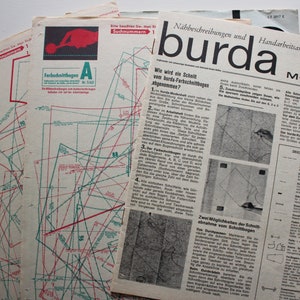 Burda Moden 5/ 1963 Instructions, Pattern Sheets, Fashion Magazine ...