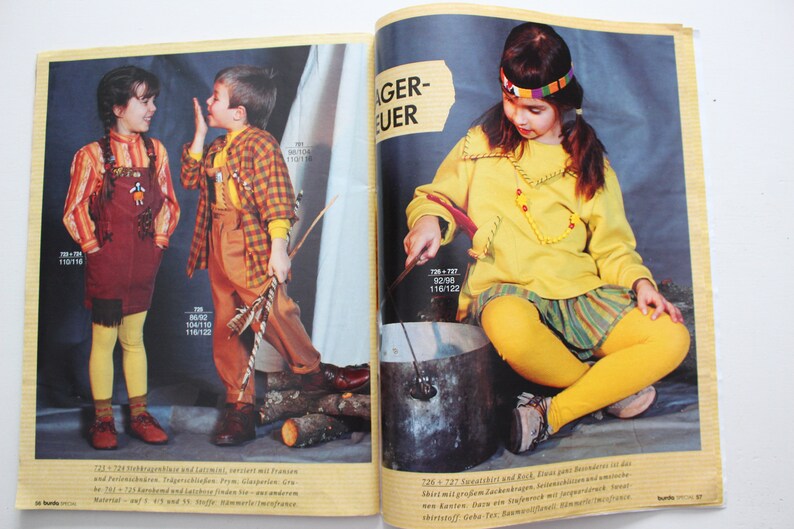 Burda Special Toddler Fashions Autumn/winter 1991 Instructions, Pattern