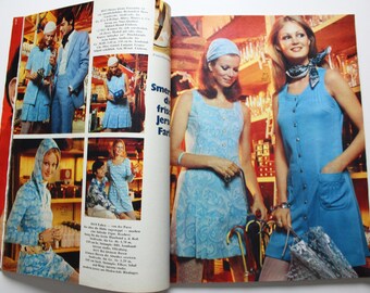 Burda Moden 3/ 1970 Instructions, Pattern Sheets, Fashion Magazine