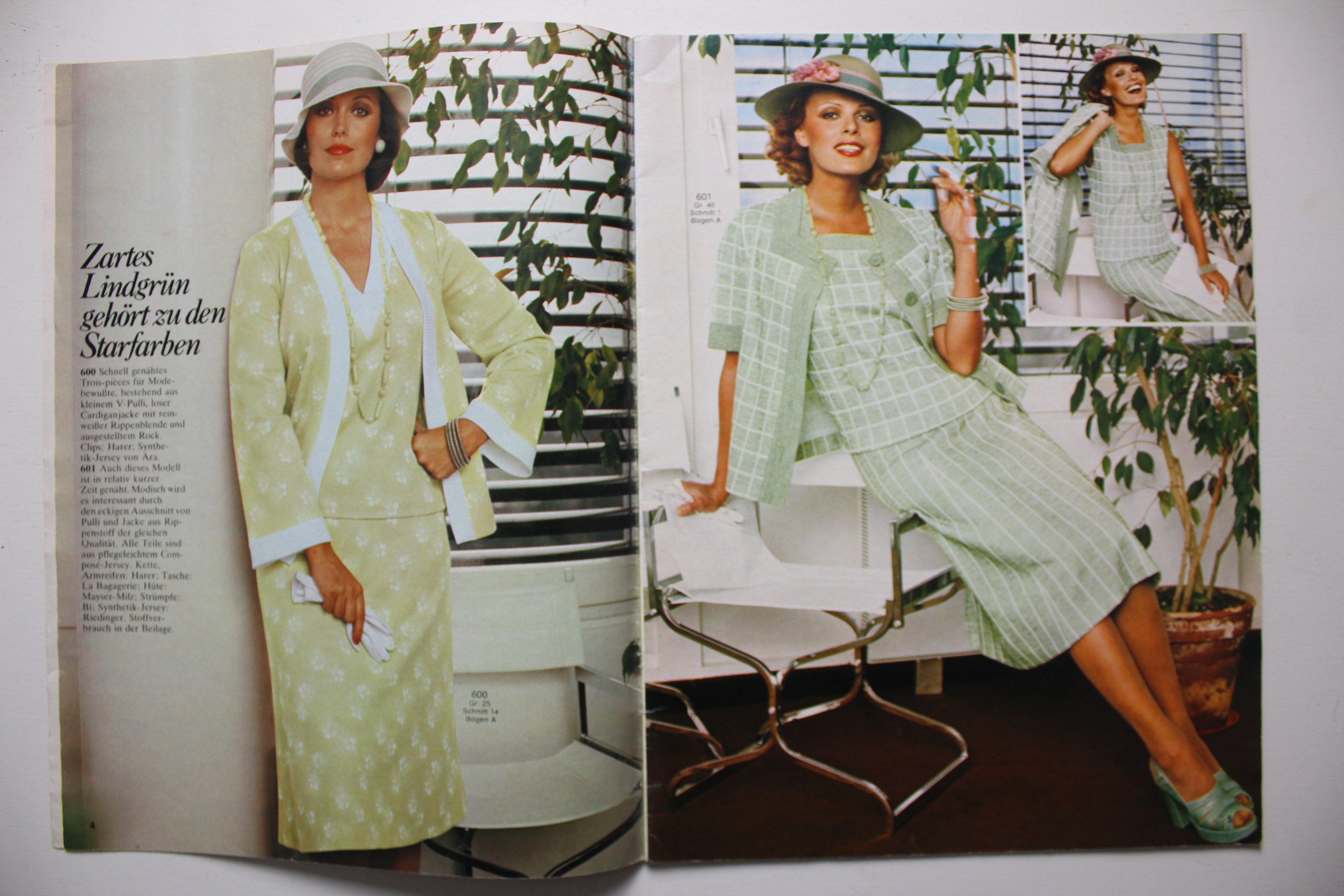 Burda Fashion for Full-figured Spring 1975 Instructions