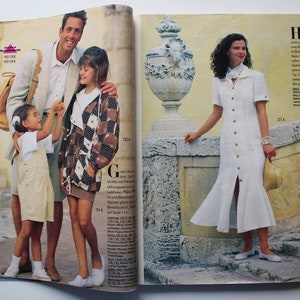 Burda Moden 4/ 1992 Anleitungen ,Schnittbogen , Modezeitschrift Modeheft Nähzeitschrift Modemagazin Bild 9