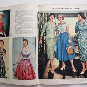 Beyer Mode 5 /1958 Arbeitsheft Schnittbogen Arbeitsheft Modezeitschrift Modeheft Nähzeitschrift Modemagazin Bild 8