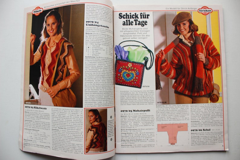 Burda needlework booklet 9/1979 instructions, sheets, fashion magazine, fashion magazine, sewing magazine, fashion magazine image 2