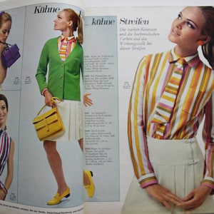 Burda Moden 5/ 1967 instructions, cutting sheets, fashion magazine, fashion booklet, sewing magazine, fashion magazine image 6