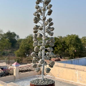 Handmade Pyrite Crystal Tree: Wealth & Prosperity Bonsai Decor