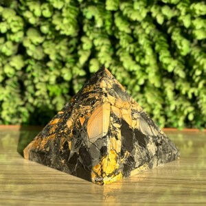 100mm Rare Malingano Jasper Stone Pyramid - Gemstone Pyramid - Healing Crystal - Protection Stone - Home Decoration - Pyramid For Healing