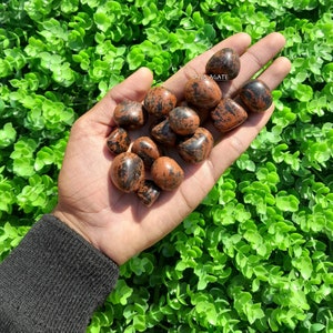 1kg Bulk Mahogany Obsidian Tumbled Stones: Healing Crystals, Home Decor