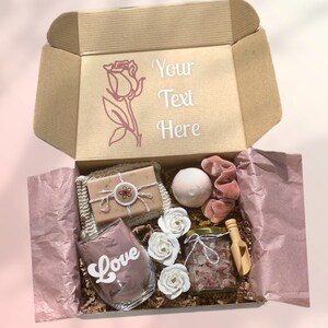 Anniversary gift box, Spa box, Gift for girlfriend, Gift for wife, Relaxation gift box, Spa gift for her, Gift for her