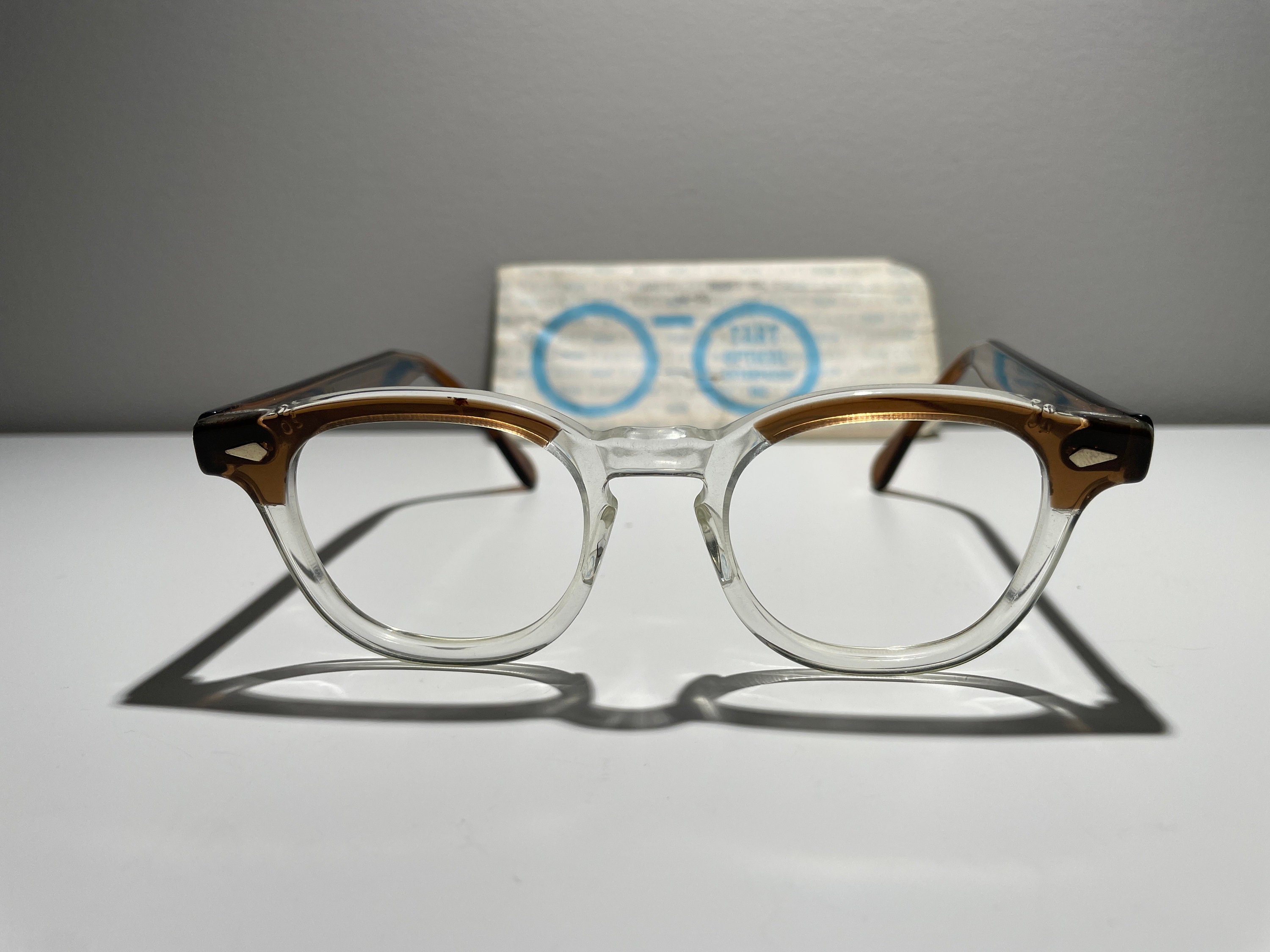 Vintage Tart Optical Arnel 46-20 Brown Smoke Clear - Etsy Vintage Tart Optical Arnel 46-20 Brown Smoke Clear - Etsy