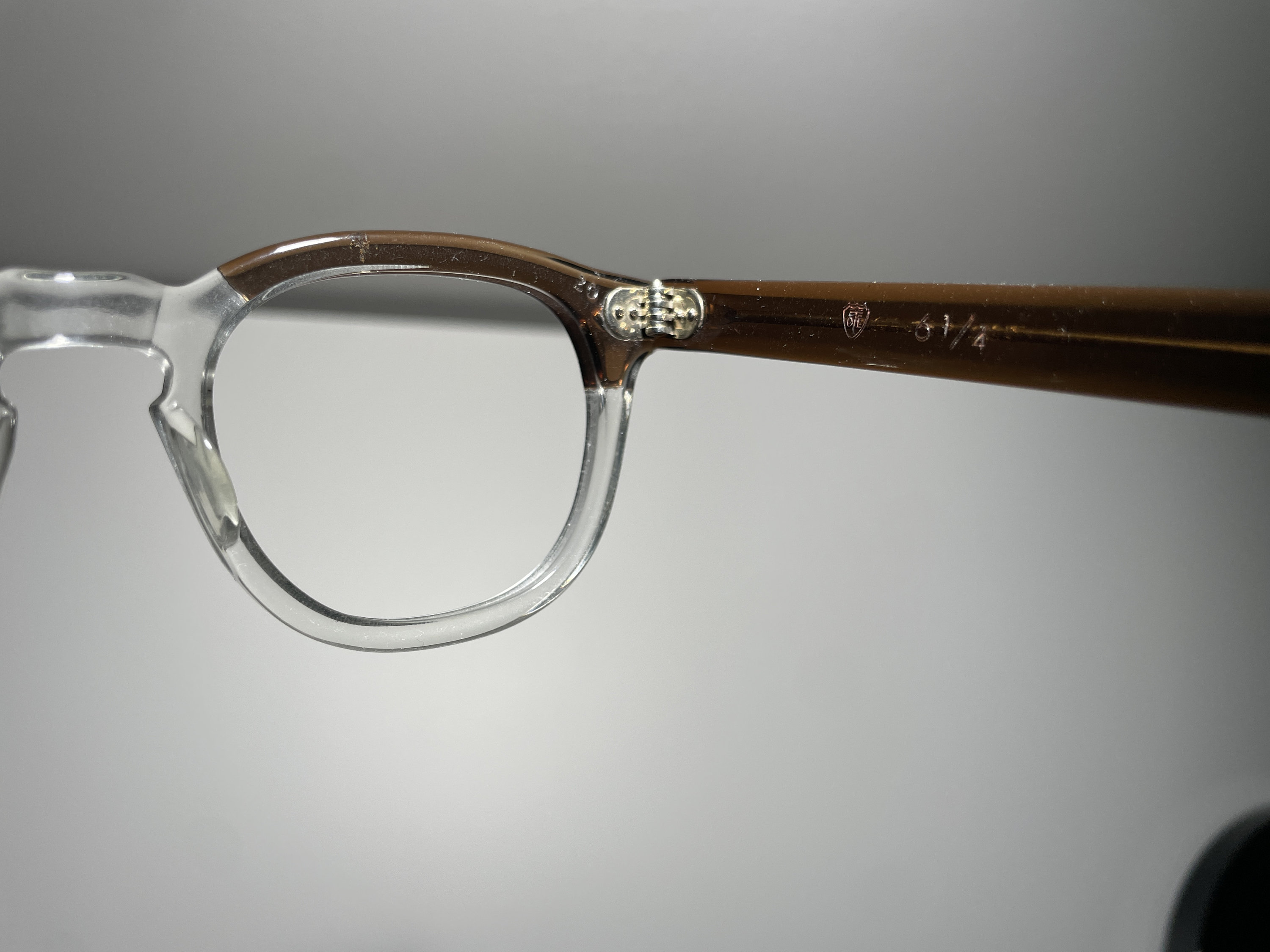 Vintage Tart Optical Arnel 46-20 Brown Smoke Clear - Etsy