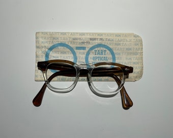 Vintage Tart Optical Arnel 46-20 Brown Smoke Clear - Etsy Vintage Tart Optical Arnel 46-20 Brown Smoke Clear - Etsy