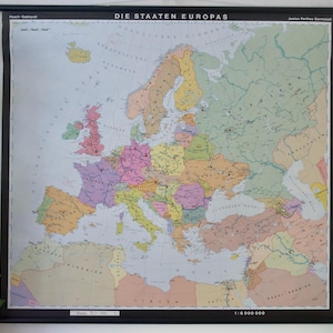 80s map of europe - Etsy 日本