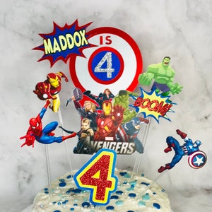 Avengers Cake Topper Telechargement Instantane Bricolage Etsy Canada