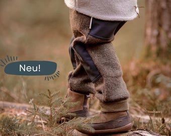 Walkhose in verschiedene Farben Matschhose Wollwalk Hose mit Softshell handgenäht Outdoorhose für Mädchen Jungen Schneehose Waldkindergarten