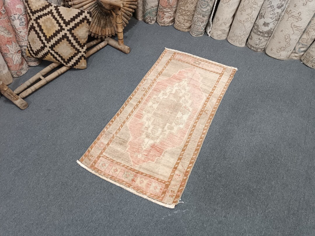 2x3 Oushak Doormat Vintage Turkish Rug Anatolian Rug Decorative Door