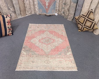 Neutraler Türkischer Teppich: 100x70cm Wollteppich