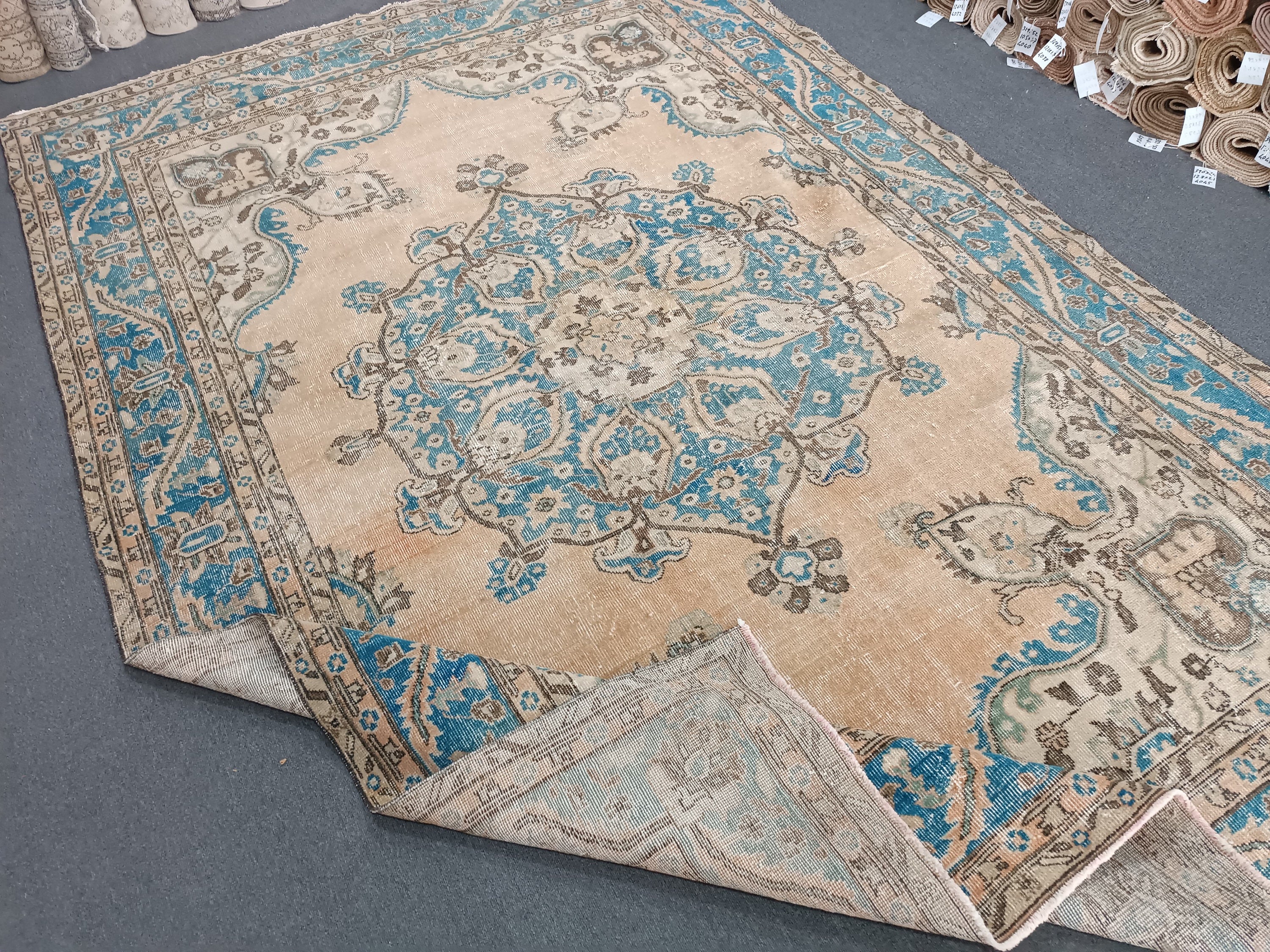 Vintage Turkish Handmade Rug Living Room Rug Decorative Rug