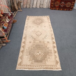 100x200 Vintage Handgefertigter Teppichläufer Oushak Teppichläufer Küchenteppich Wohnkultur Teppich Läufer 1600x700 Wollteppich Verblasster Farbiger Teppich Moderner Teppich
