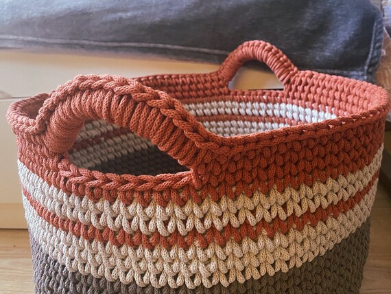 Buy Crochet Laundry Bag Basket Online in India Etsy