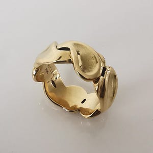 Bague vintage Gucci en or jaune 18 carats 54 N1/2