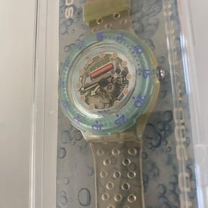 1992 Scuba 200 Swatch Watch Jelly Bubbles SDK104