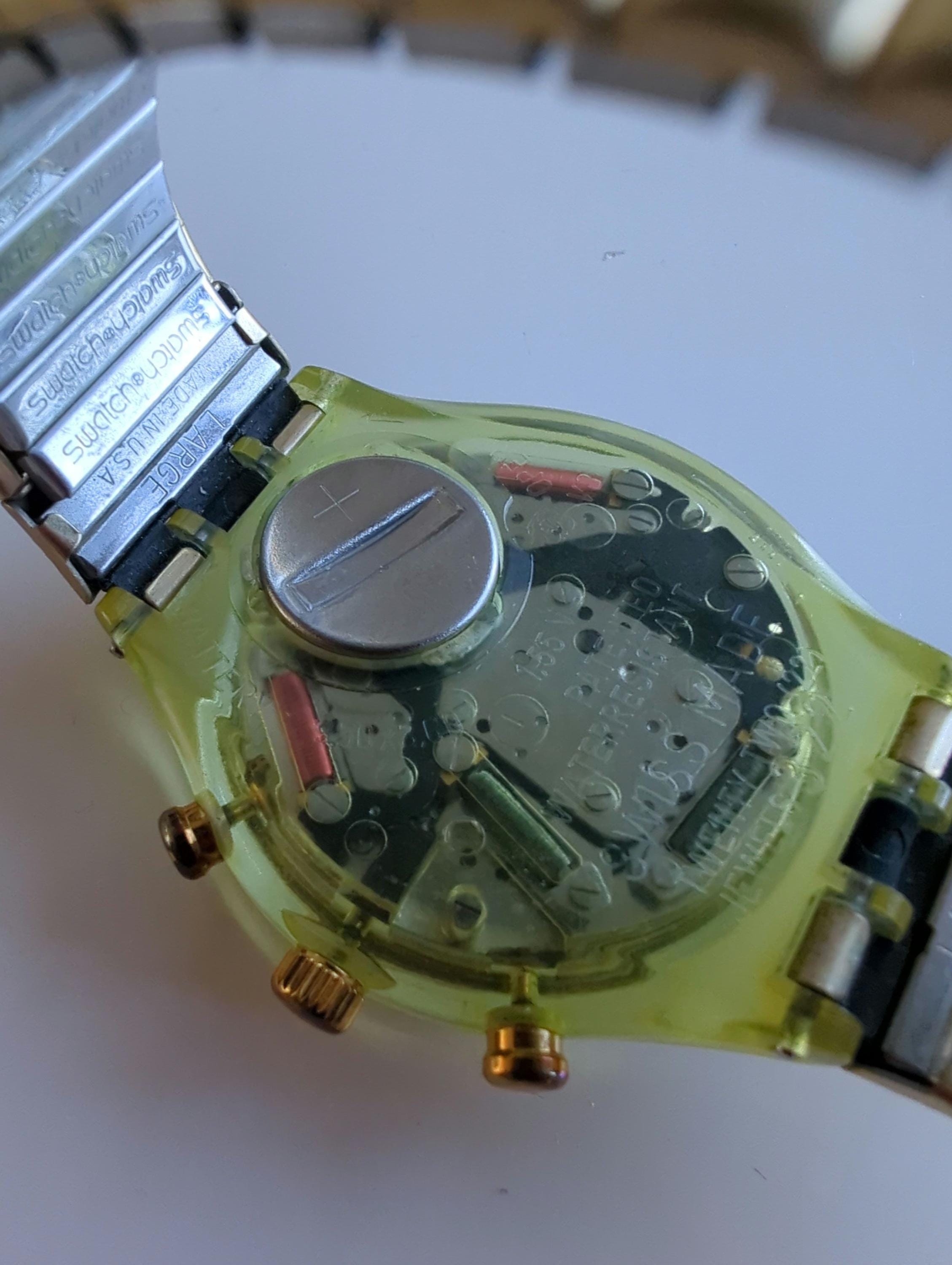 1993 Golden Globe Swatch Watch Chrono - Chronograph Watch, Flex