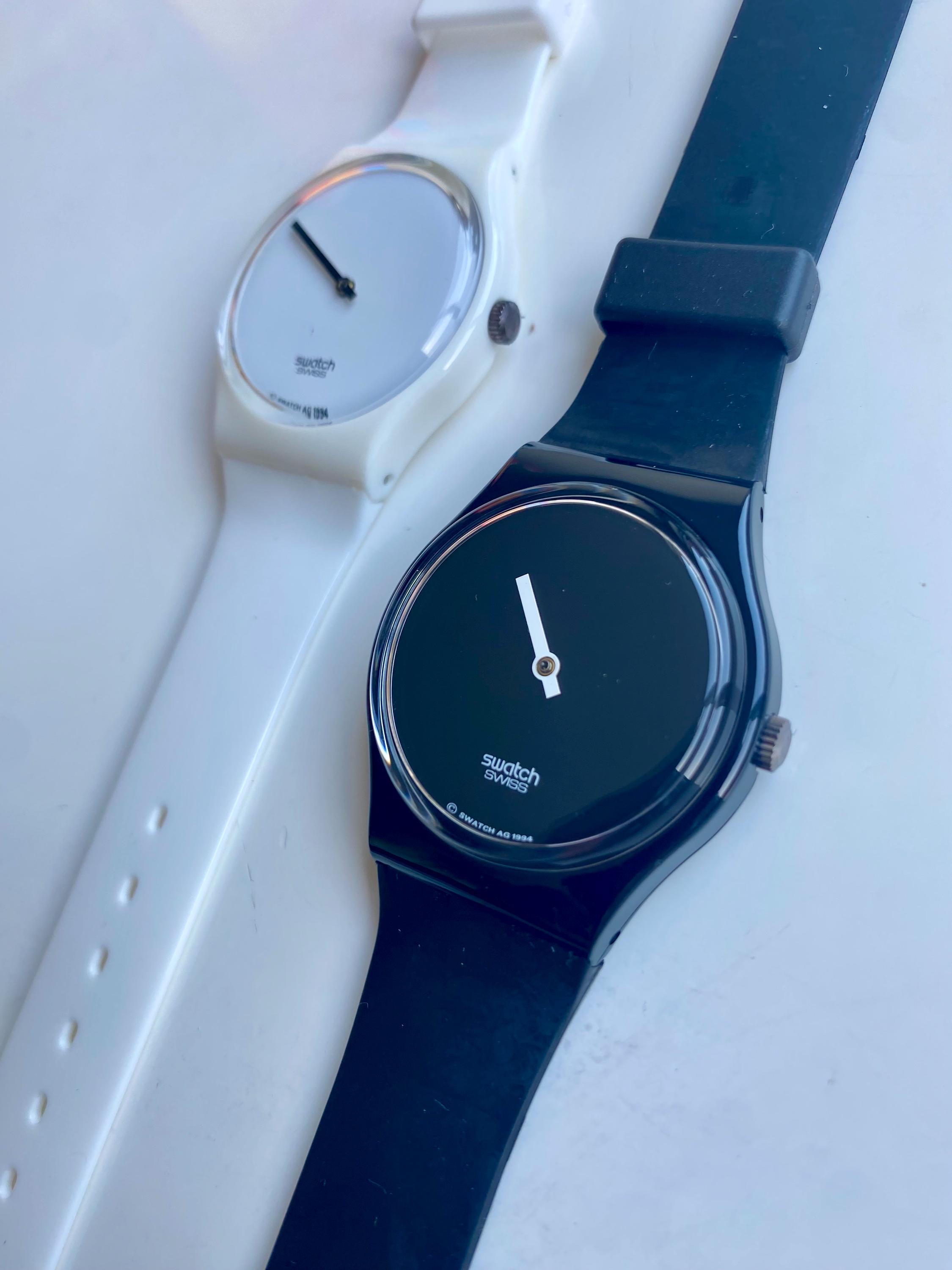 NWOB Swatch Black and White Watch Amazon.com: Swatch Lady Women main image 2