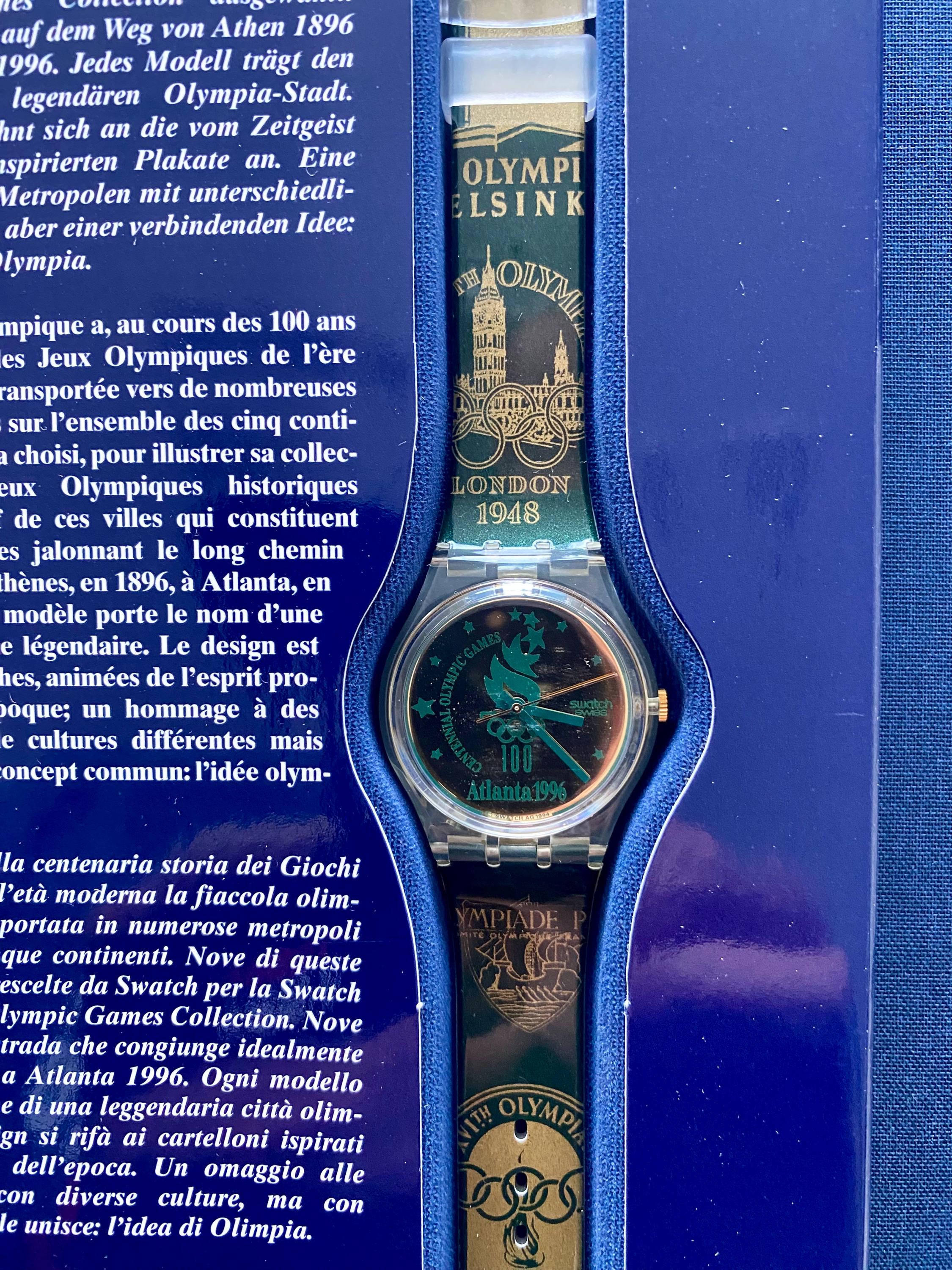 Swatch Atlanta 1996 Historical Olympic Games Collection Box Set