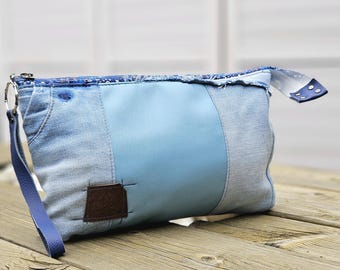 Everyday Pouch Zipper Denim Organiser