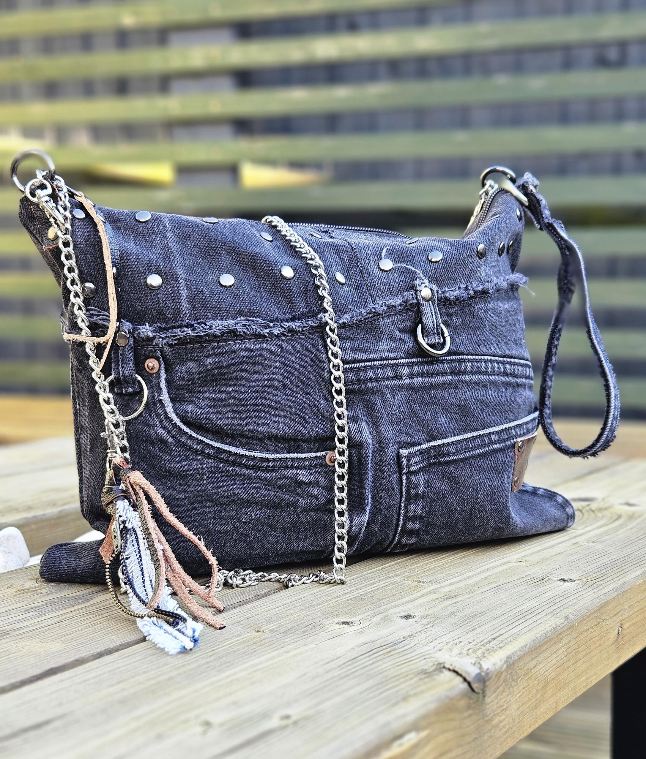 Large Denim Clutch - Etsy