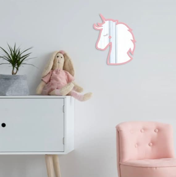 Unicorn Shatterproof Mirror Perfect Gift for Bedroom & Nursery 