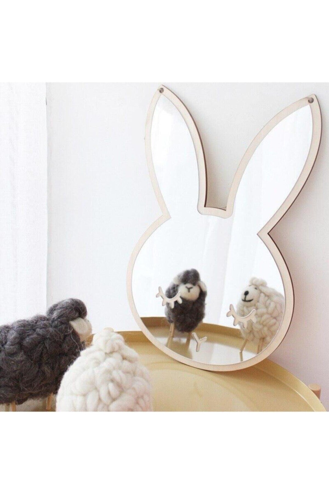 Wall Decor/rabbit Kids Room Decor/wall Mirror Kids Room/wall Mirror