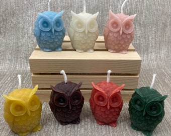 Little Owl Beeswax Candles