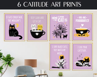 The Cat Pack 40x50 Online Art Print Wall Poster Catitudes 