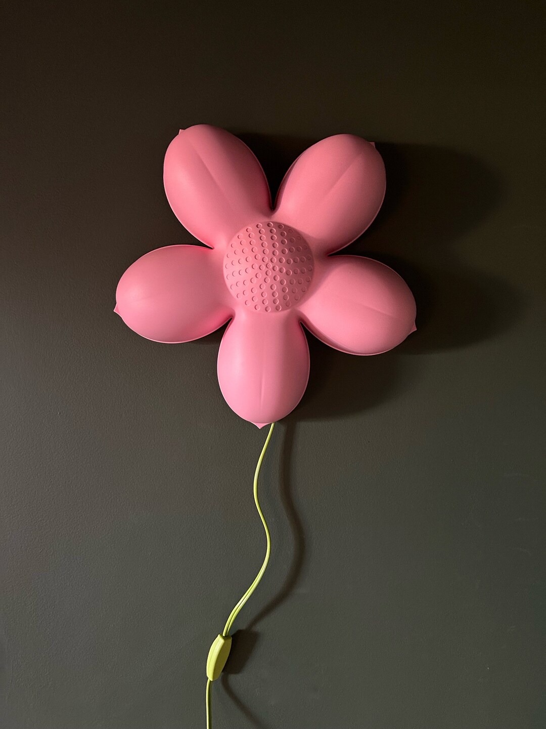 Vintage IKEA Smila Blomma Light Pink Flower Lamp Whimsical Etsy