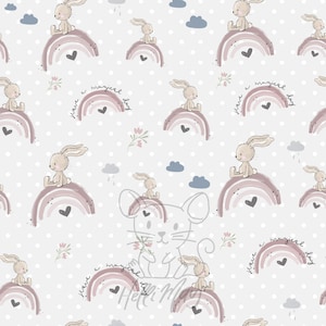 Bio Jersey magical Day Bunny Eigenproduktion ab 0,5 Meter
